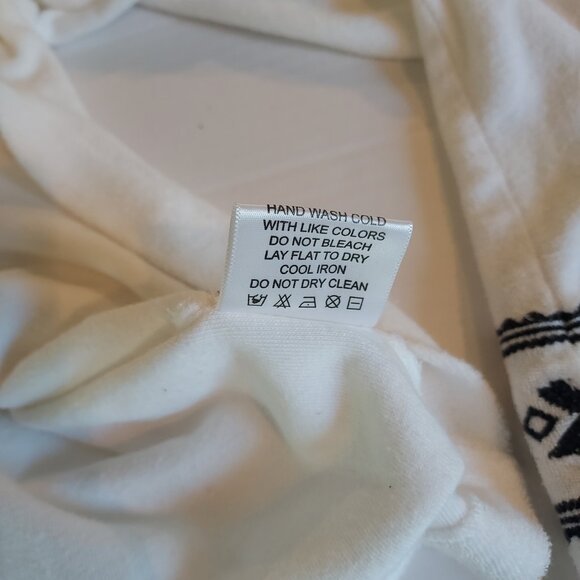 Tory Burch Embroidered Moroccan Cotton Terry Cloth Blue Tunic Top Size Small - Picture 5 of 9